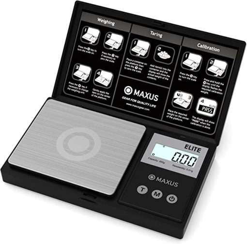 MAXUS Precision Pocket Scale 200g x 0.01g, Elite Digital Gram Scale Small Scale